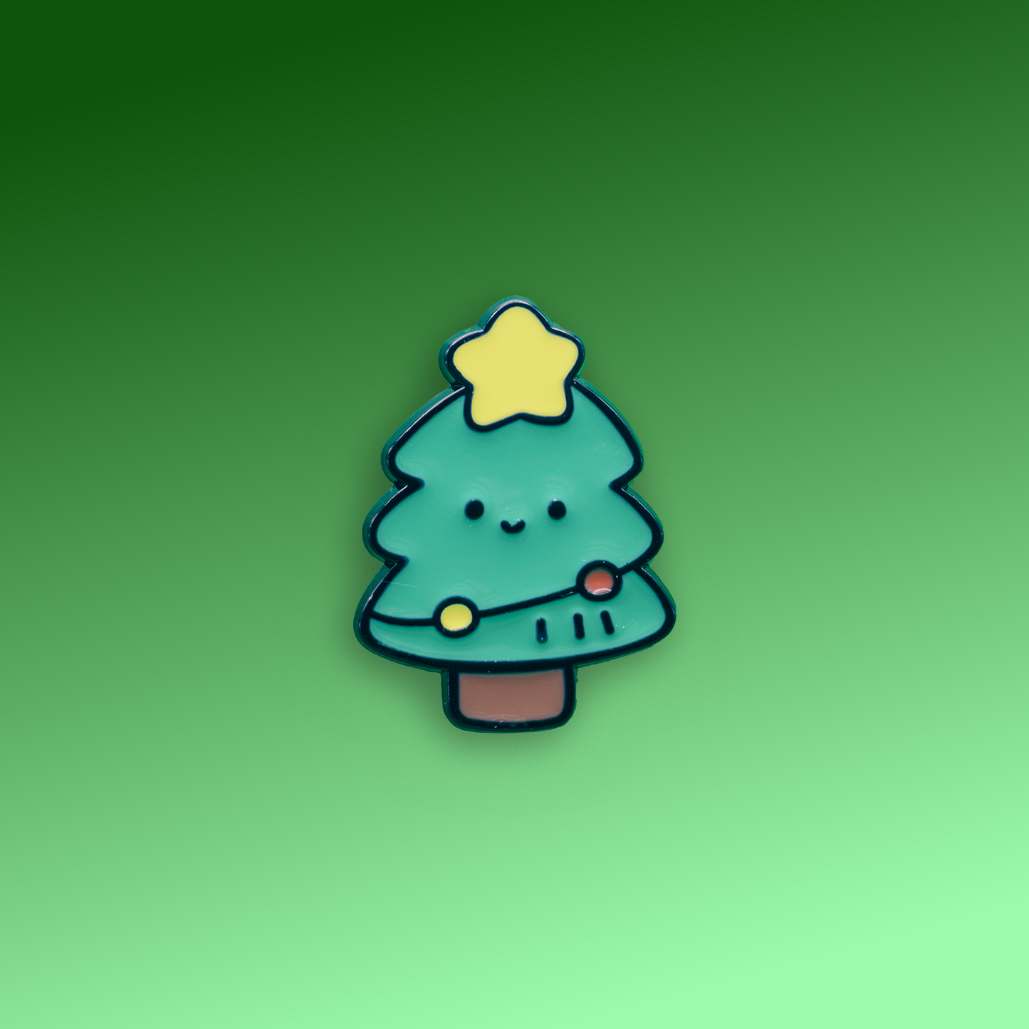 Festive Christmas Tree Enamel Pin