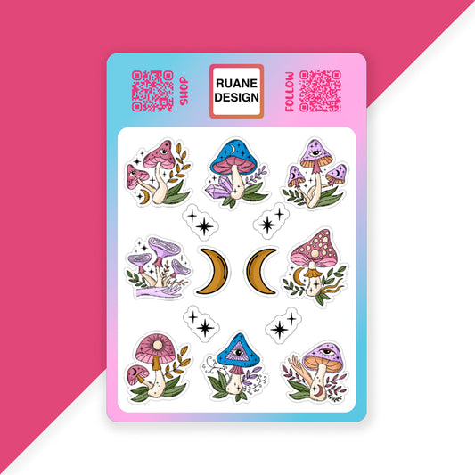 Mushroom Sticker Sheet