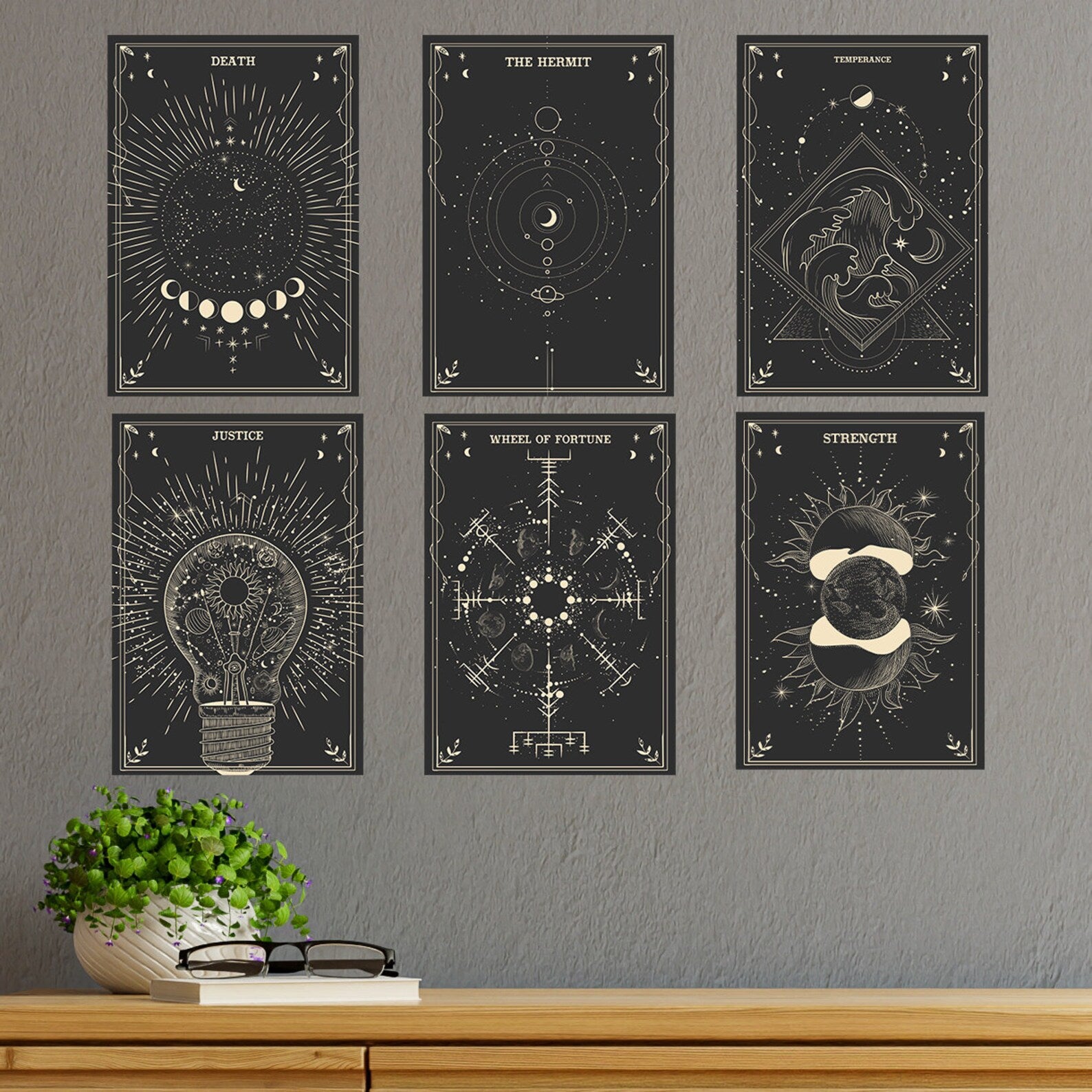 Tarotkarten A5 Mini-Druckset – Entdecke das himmlische Reich!