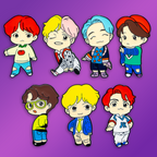 BTS Bangtan Boys Emaille-Pin-Anstecker – Trag deine K-Pop-Liebe!