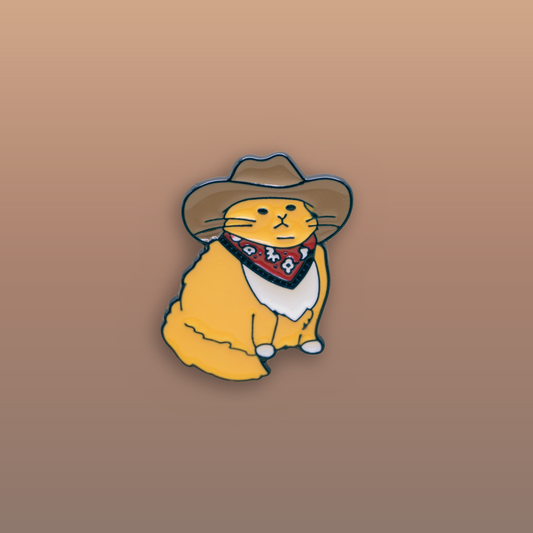 Cowboy Country Cat Enamel Pin